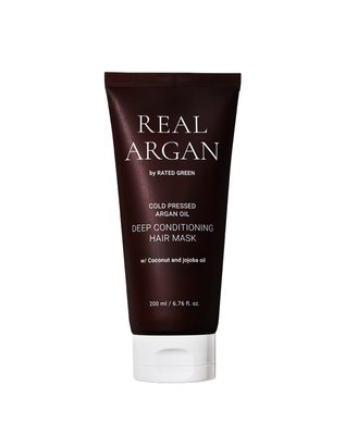 Глибоко кондиціонуюча маска з аргановою олією  Rated Green Real Argan Deep Conditioning Hair Mask 200мл 0006 фото