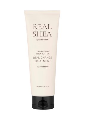 Живильна маска для волосся з маслом ши Rated Green REAL SHEA COLD PRESSED SHEA BUTTER REAL CHANGE TREATMENT 0009 фото