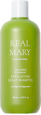 Глибокоочищаючий відлущуючий шампунь з соком розмарину Rated Green REAL MARY COLD BREWED ROSEMARY EXFOLIATING SCALP SHAMPOO 0001 фото