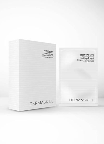 Набір тканинних масок  з колагеном та гіалуроновою кислотою Dermaskill SOFT TOUCH MASK  5шт 0043 фото